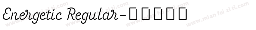 Energetic Regular字体转换